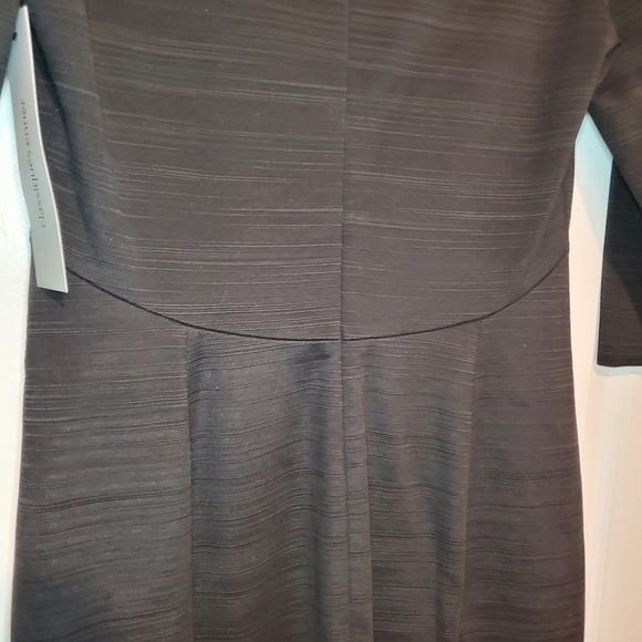 Classiques EntierBlack Enna Scoop Neck Sheath Dress Sz 8 - Picture 12 of 13